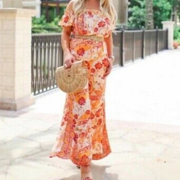 **HP** FREE PEOPLE Off The Shoulder Jumpsuit - Picture 5 of 10